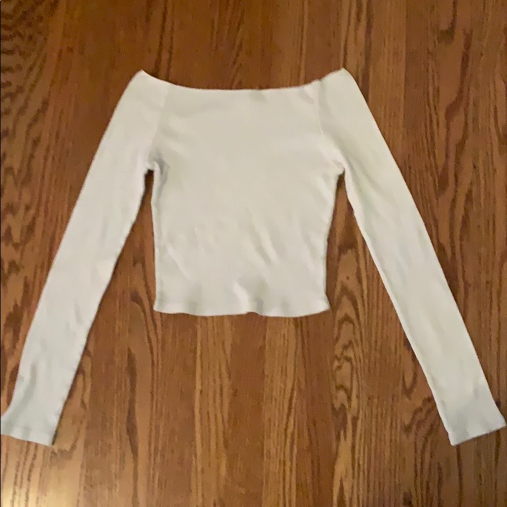 White off the shoulder top